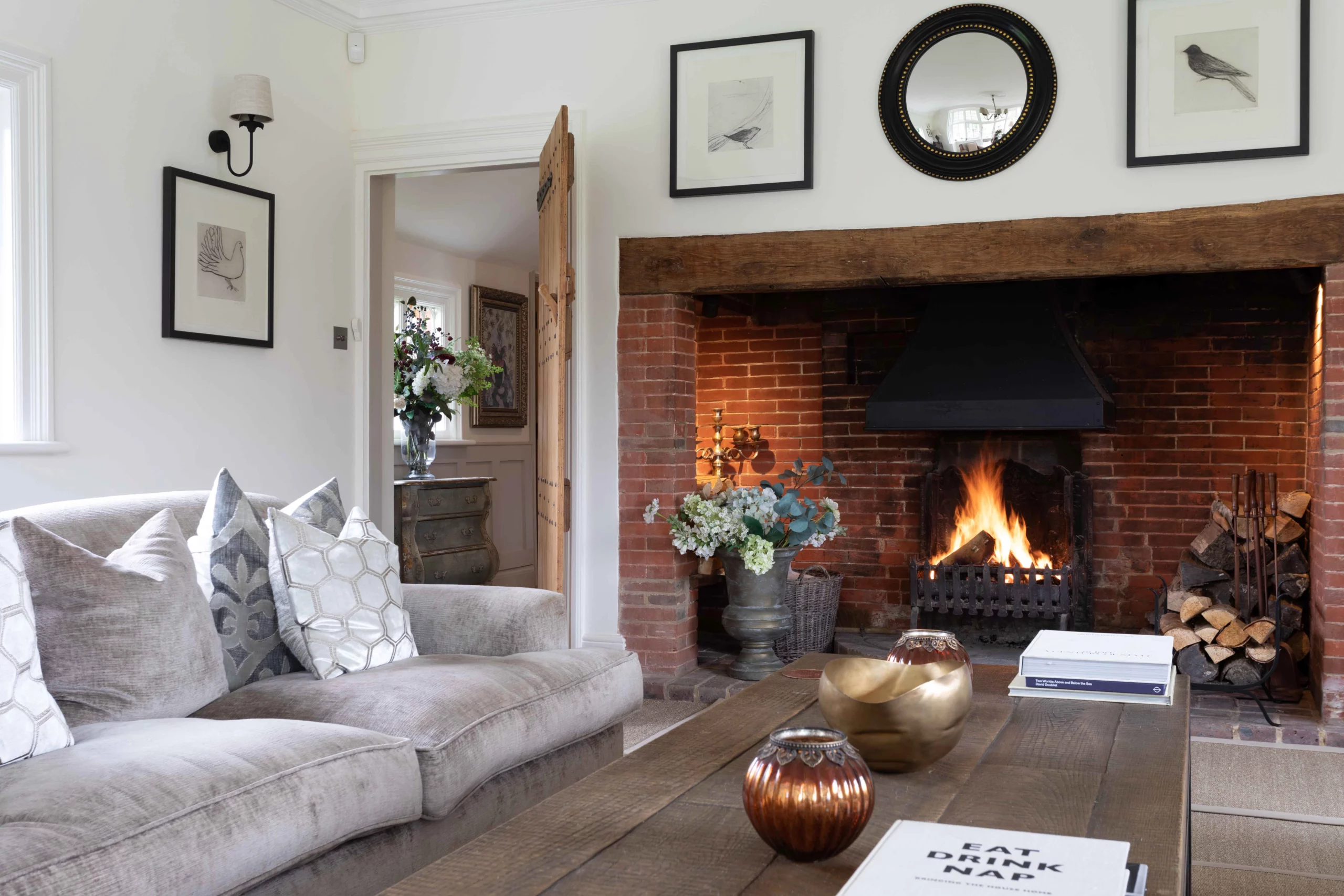 Cosy living room in Hertfordshire country house